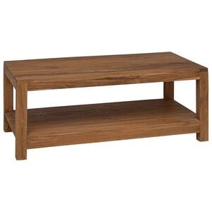 vidaXL Table basse Naturel 100 x 50 x 40 cm Bois de teck massif