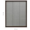 vidaXL Moustiquaire pliss&eacute;e pour fen&ecirc;tre Aluminium Marron 60x80 cm