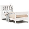 vidaXL Lit biblioth&egrave;que sans matelas blanc 75x190cm bois de pin massif