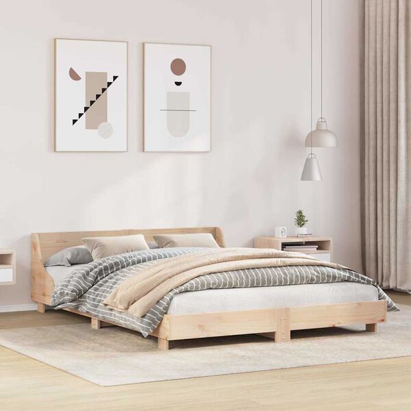 vidaXL Cadre de lit sans matelas 160x200 cm bois massif de pin
