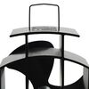 vidaXL Ventilateur de poêle alimenté par chaleur 3 pales Noir