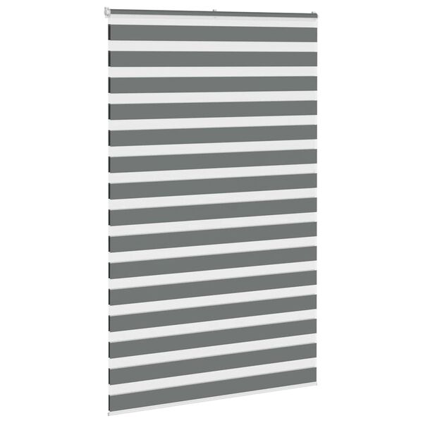 vidaXL Store z&egrave;bre gris fonc&eacute; largeur du tissu 140,9 cm polyester