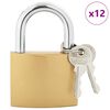 vidaXL U Lock avec Cl&eacute;s Laiton 6 x 2 x 9,1 cm Fer