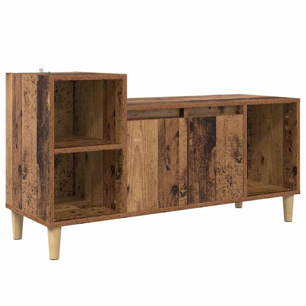 vidaXL Meuble TV Bois Ancien 100 x 35 x 55 cm Bois d'ing&eacute;nierie
