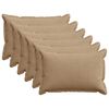 vidaXL Housse de coussin 6 pc HOUTEN Marron 50 x 75 cm velours c&ocirc;tel&eacute;