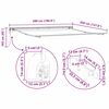 vidaXL Auvent R&eacute;tractable Rouge et Blanc 500 &times; 350 cm
