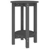 vidaXL Table basse Gris &Oslash; 40x60 cm Bois massif de pin
