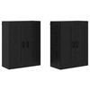 vidaXL Meuble mural 2 pc Ch&ecirc;ne noir 69,5 x 34 x 90 cm