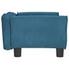 vidaXL Lit pour chien bleu 70x45x30 cm velours
