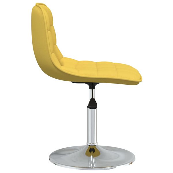 vidaXL Tabouret de bar Jaune moutarde Tissu