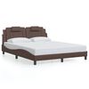 vidaXL Cadre de lit Viana sans matelas marron 160x200 cm similicuir