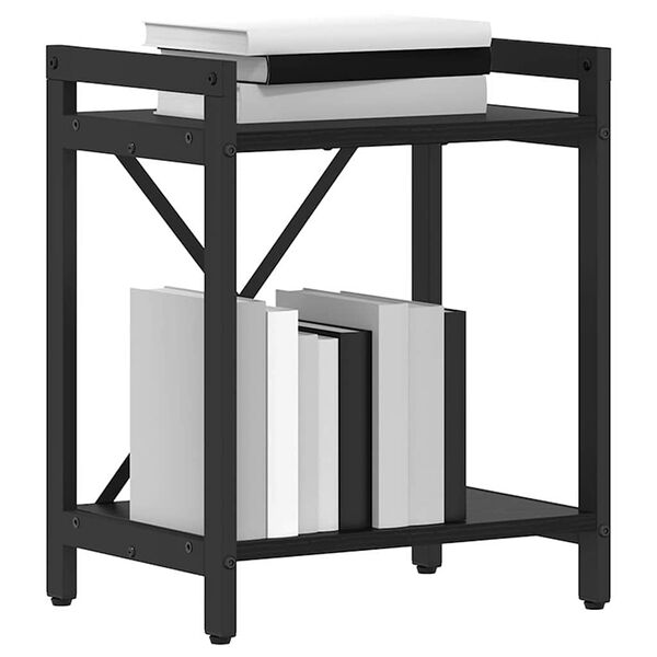 vidaXL &Eacute;tag&egrave;re Ch&ecirc;ne noir 40 x 30 x 50 cm Bois d'ing&eacute;nierie