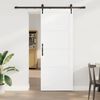 vidaXL Porte coulissante ORKDAL Blanc 83 x 211 cm Pin massif