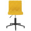 vidaXL Chaises pivotantes &agrave; manger lot de 2 jaune moutarde velours