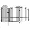 vidaXL Portail de jardin Woerden en acier noir 1,95&nbsp;m x 4&nbsp;m