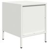 vidaXL Tables de chevet 2 pcs blanc 35x39x43,5 cm acier