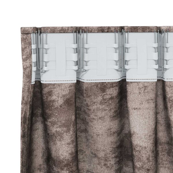 vidaXL Rideaux en velours 2 pcs Cappuccino 245 x 140 cm Velours