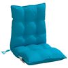 vidaXL Coussins de chaise &agrave; dossier bas lot de 4 bleu clair