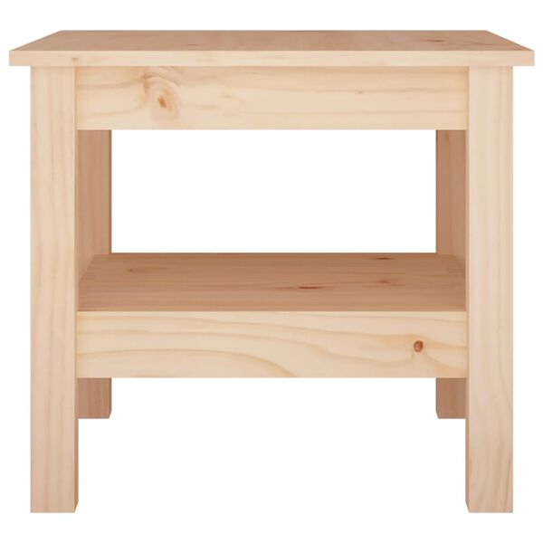 vidaXL Table basse 45x45x40 cm en bois de pin massif