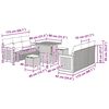 vidaXL Ensemble de canap&eacute; de jardin 11 pcs Beige et Gris clair