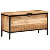 vidaXL Bo&icirc;te de rangement 82x30x43 cm bois de manguier brut massif