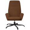 vidaXL Chaise de relaxation Marron Similicuir daim