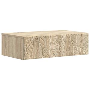 vidaXL Table d'appoint murale 59 x 34,5 x 17 cm Bois d'ing&eacute;nierie