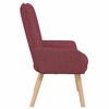 vidaXL fauteuil Bordeaux 63 x 67 x 94 cm Tissu Sherpa