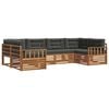 vidaXL Ensemble de canap&eacute;s d'ext&eacute;rieur 6 pc Naturel et Anthracite