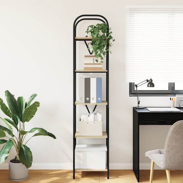 vidaXL &Eacute;tag&egrave;re Ch&ecirc;ne Sonoma 40 x 30 x 183 cm Bois d'ing&eacute;nierie