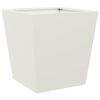 vidaXL Jardini&egrave;res 2 pcs blanc 40x40x40 cm acier