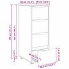vidaXL Armoire de rangement Blanc brillant 40 x 48 x 105 cm