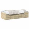 vidaXL Cadre de lit avec rangement Ch&ecirc;ne Sonoma 80 x 200 cm