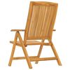 vidaXL Chaises de jardin inclinables et coussins lot de 6 bois teck