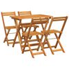 vidaXL Ensemble bistrot 5 pc Huile Naturelle Bois d'Acacia Massif