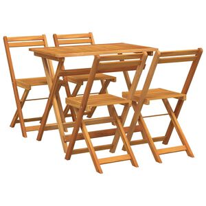 vidaXL Ensemble bistrot 5 pc Huile Naturelle Bois d'Acacia Massif
