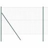 vidaXL Fixation au sol Euro pour cl&ocirc;ture 10 x 1,5 m Vert Maille