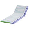 vidaXL Coussins de Matelas Blanc et vert 70 x 200 cm