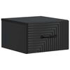 vidaXL Cabinet de chevet mural Noir 34,5 x 33 x 20 cm