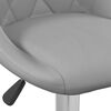 vidaXL Tabouret de bar Gris clair Velours