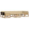 vidaXL Ensemble de canap&eacute;s d'ext&eacute;rieur 8 pc Blanc et Beige