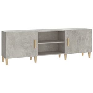 vidaXL Meuble TV Gris b&eacute;ton 150x30x50 cm Bois d'ing&eacute;nierie