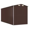 vidaXL Abri de jardin Marron fonc&eacute; 192x440x223 cm Acier galvanis&eacute;