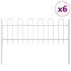 vidaXL Cl&ocirc;ture de jardin BOXTEL 6 pc 10,2 x 0,6 m Blanc
