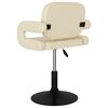 vidaXL Tabouret de bar Cr&egrave;me Tissu
