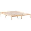 vidaXL Cadre de lit extra long sans matelas 140x220 cm bois massif pin