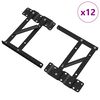 vidaXL M&eacute;canisme de levage de lit 12 pi&egrave;ces Noir 340 x 95 x 40 mm Fer