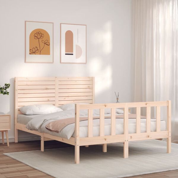 vidaXL Cadre de lit sans matelas 120x200 cm bois de pin massif
