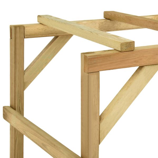vidaXL Support d'escalade d'ext&eacute;rieur 170x60x170 cm Bois de pin massif