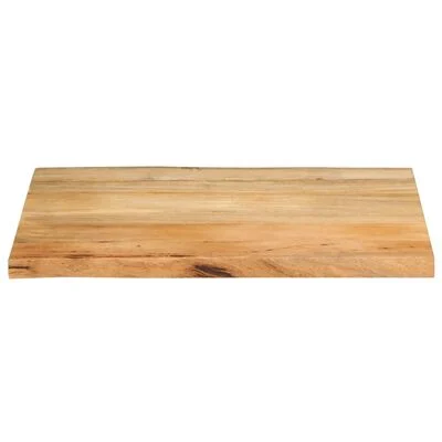 vidaXL Dessus de table 80x60x3,8 cm bord vivant bois massif manguier